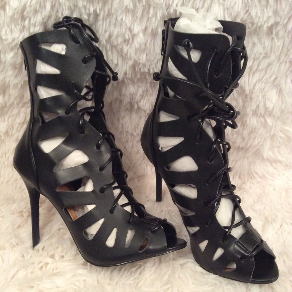 Just Fab lace up sandals